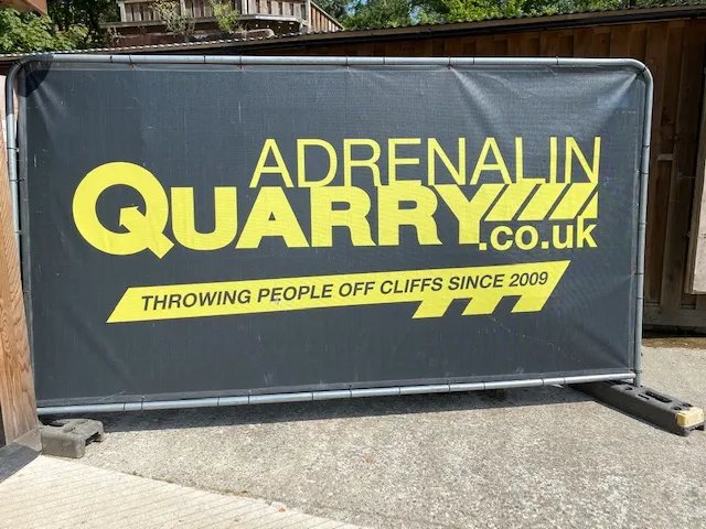 Adrenalin Quarry sign