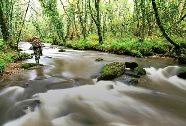 River fishing in Cornwall